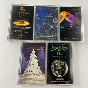 Christmas Mannheim Steamroller Cassettes Tapes Lot of 5 Live In The‎ Aire Fresh
